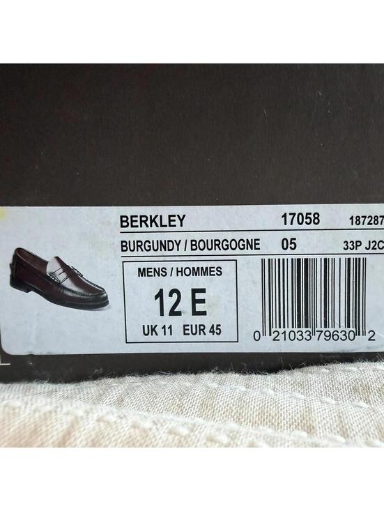 Florsheim Men\'s Berkley Moc Toe Penny Loafer Burgundy EUC Size 12 E Wide $145